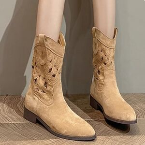 Ladies shoes deer leather shoes